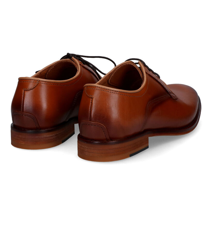 Via Borgo Cognac Geklede Veterschoenen voor heren (317301)