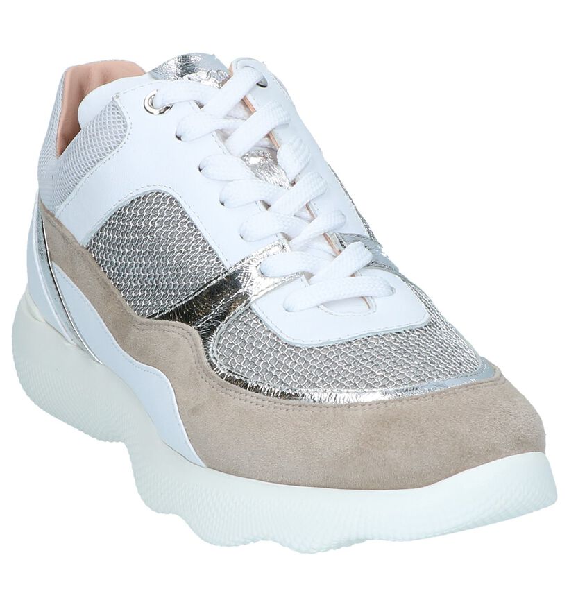 Witte Lage Sneakers Unisa in daim (249275)