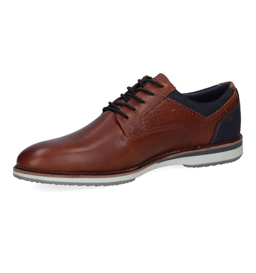 Bullboxer Chaussures classiques en Cognac pour hommes (312628) - pour semelles orthopédiques