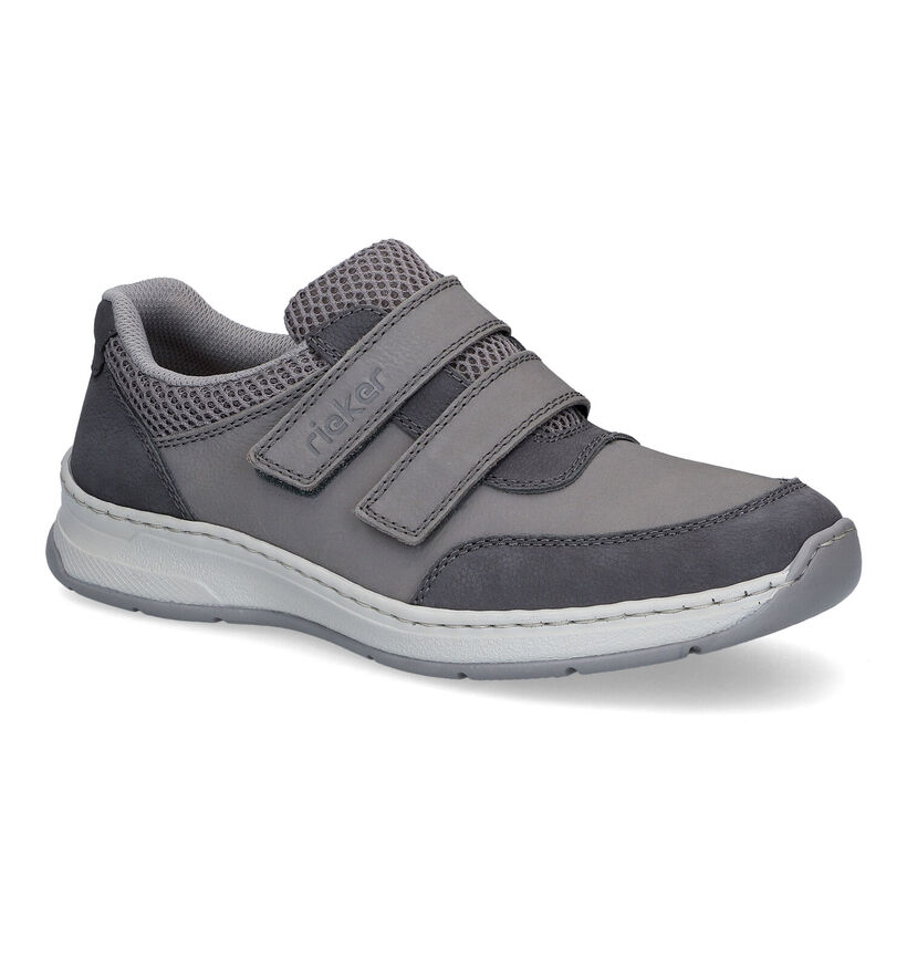 Rieker Grijze Velcroschoenen in kunstleer (308584)