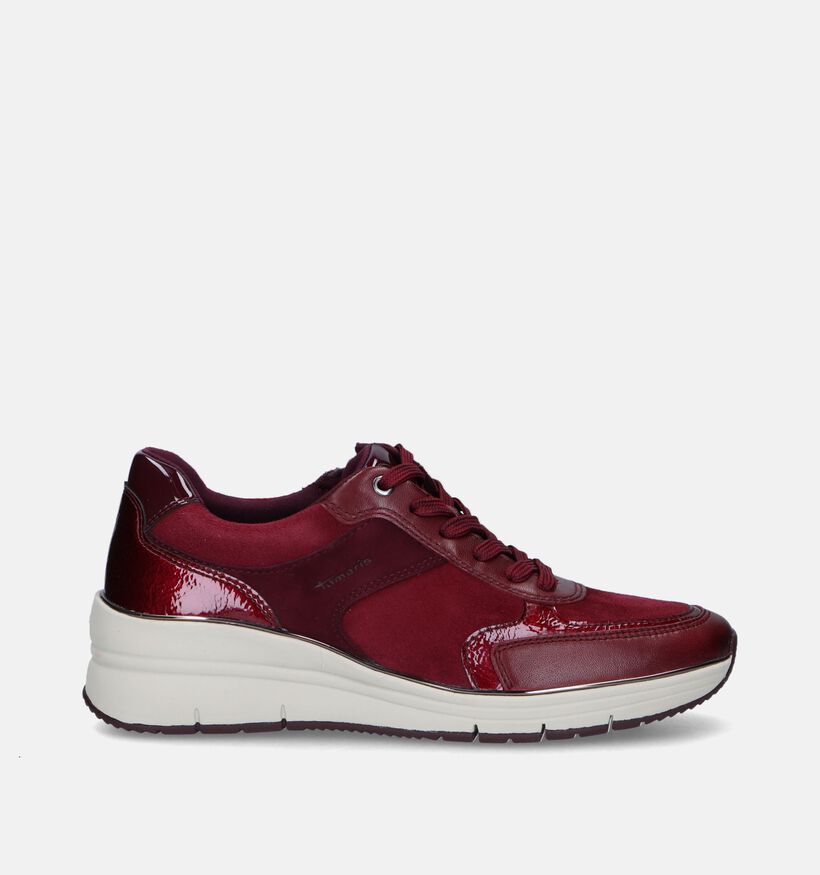 Tamaris Rode Sneakers met sleehak voor dames (344699) - geschikt voor steunzolen