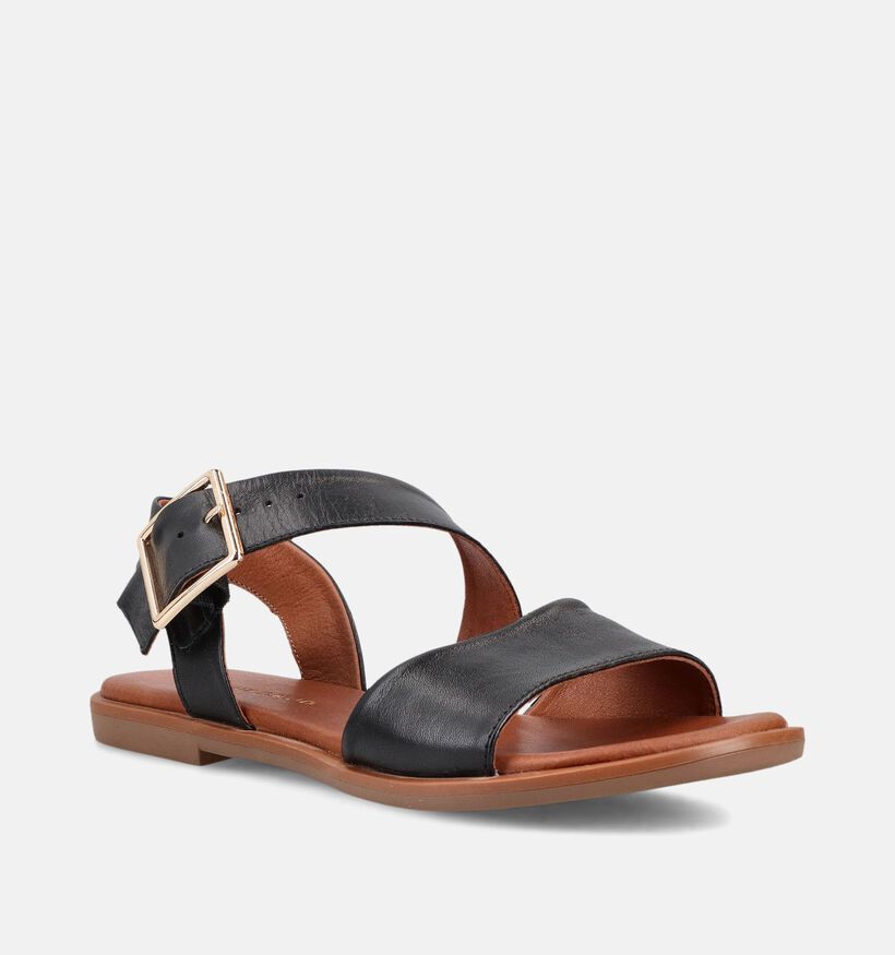 Laurent David Sandales plates en Noir pour femmes (373542)