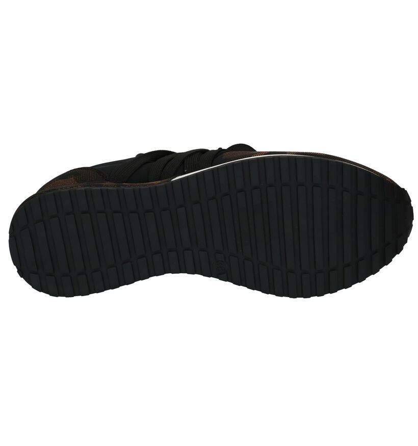 La Strada Slip-ons en Noir en textile (278705)