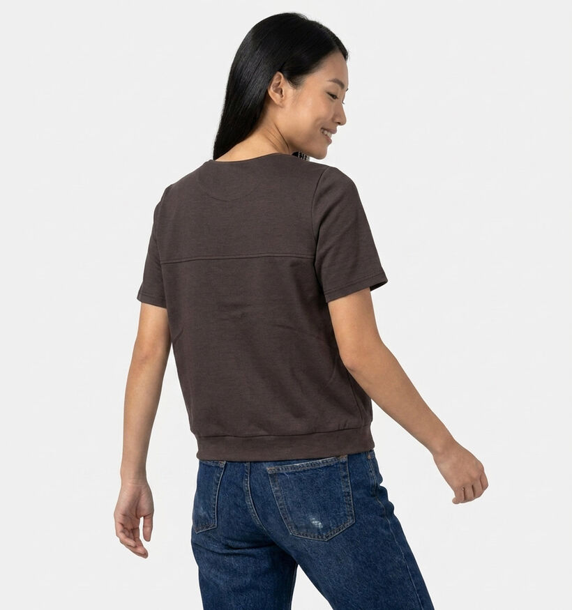 Vero Moda Hali Donkerbruine T-shirt voor dames (377616)