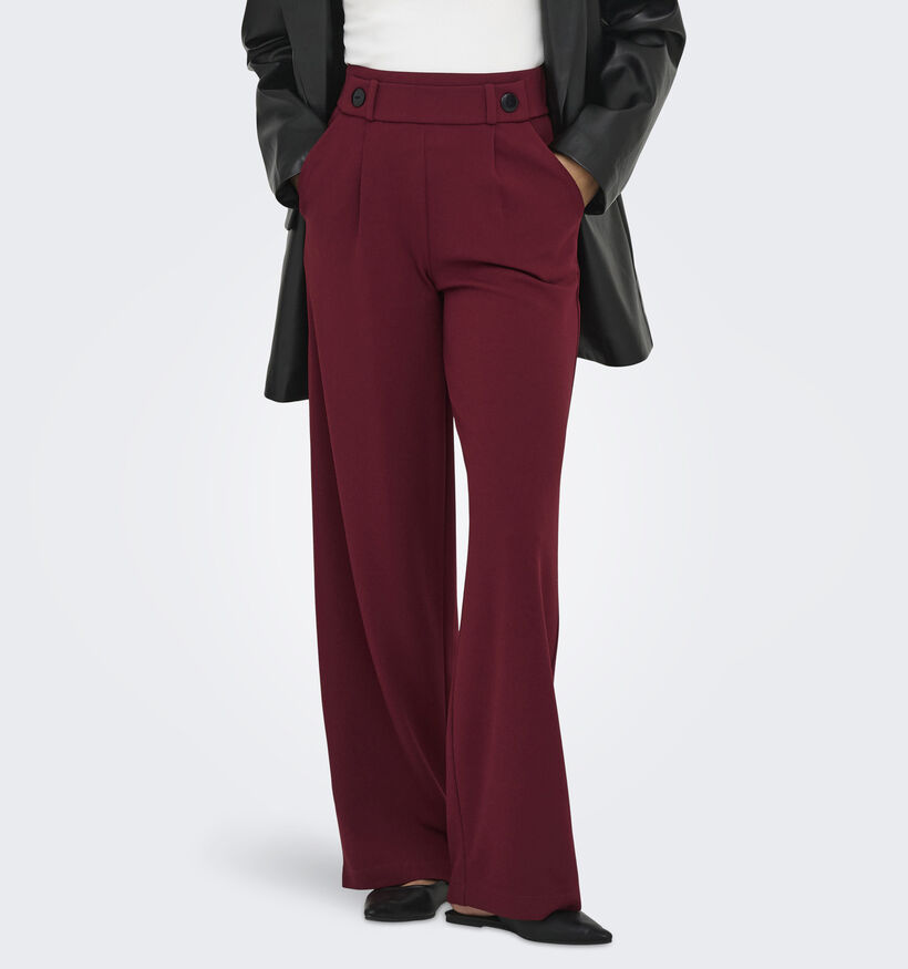 JDY Lange Broek L30 Bordeaux voor dames (359864)