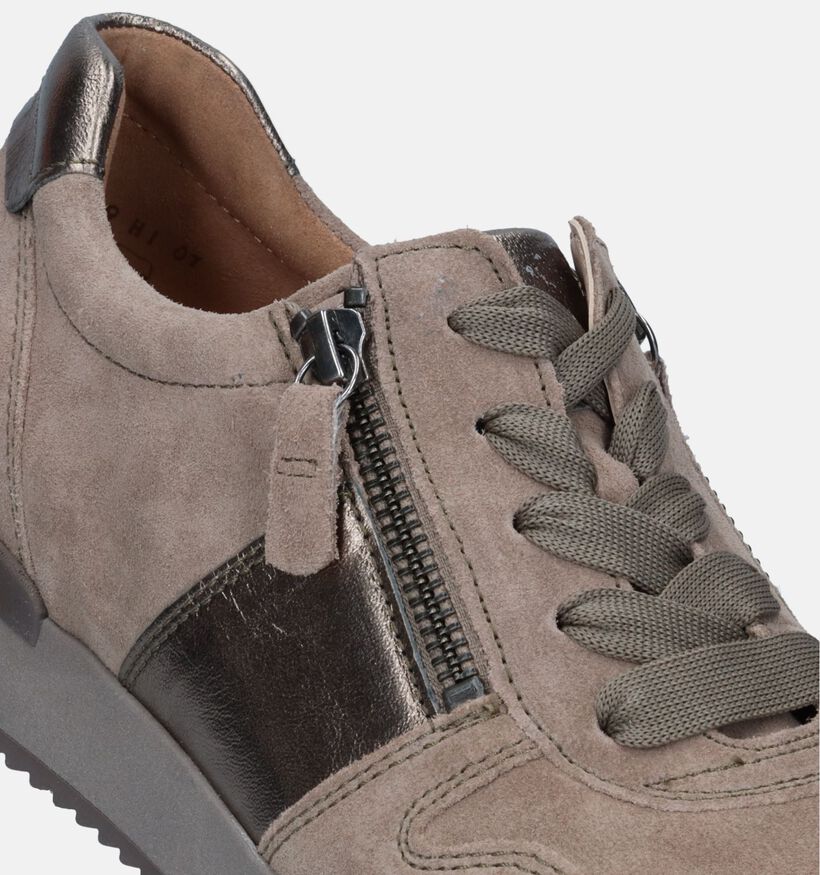 Gabor Best Fitting Beige Sneakers voor dames (331215) - geschikt voor steunzolen