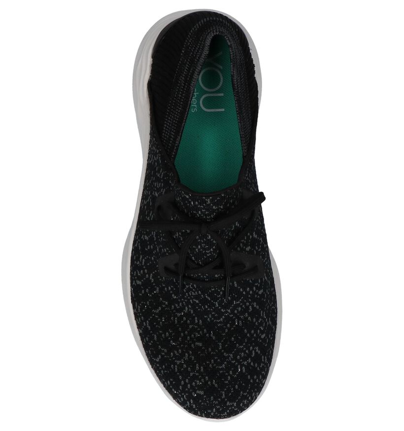 Skechers You Chaussures slip-on en Noir en textile (221073)