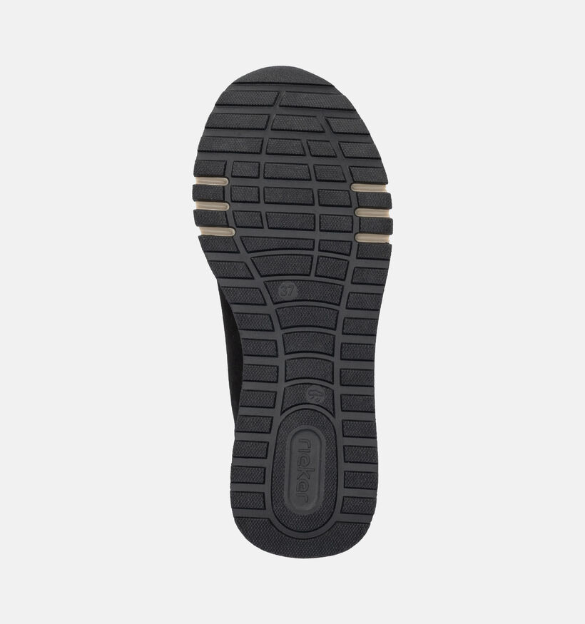 Rieker Zwarte Sneakers met Veter en Rits voor dames (360485) - geschikt voor steunzolen