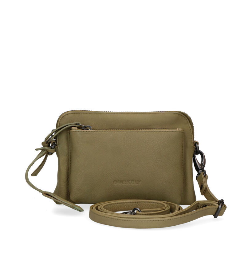 Burkely Just Jolie Kaki Crossbody Tas in leer (309181)