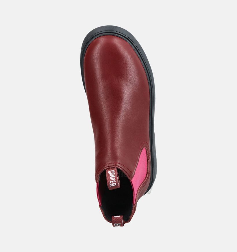 Camper Bordeaux/Roze Chelsea Boots voor meisjes (376127) - geschikt voor steunzolen