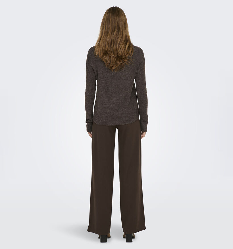 JDY Elanora Pull en Brun fonc&eacute; pour femmes (378315)