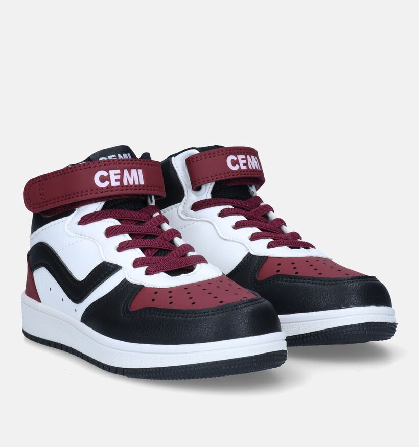 CEMI Bordeaux Hoge sneakers voor jongens, meisjes (332190)