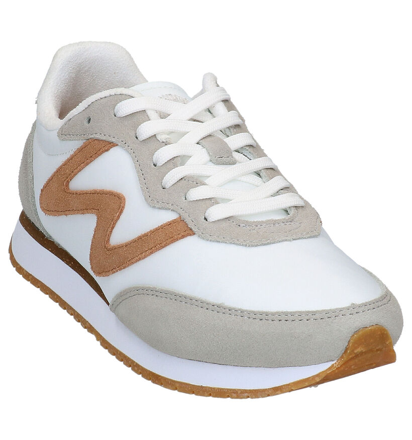 Woden Olivia Witte Sneakers in nubuck (266516)