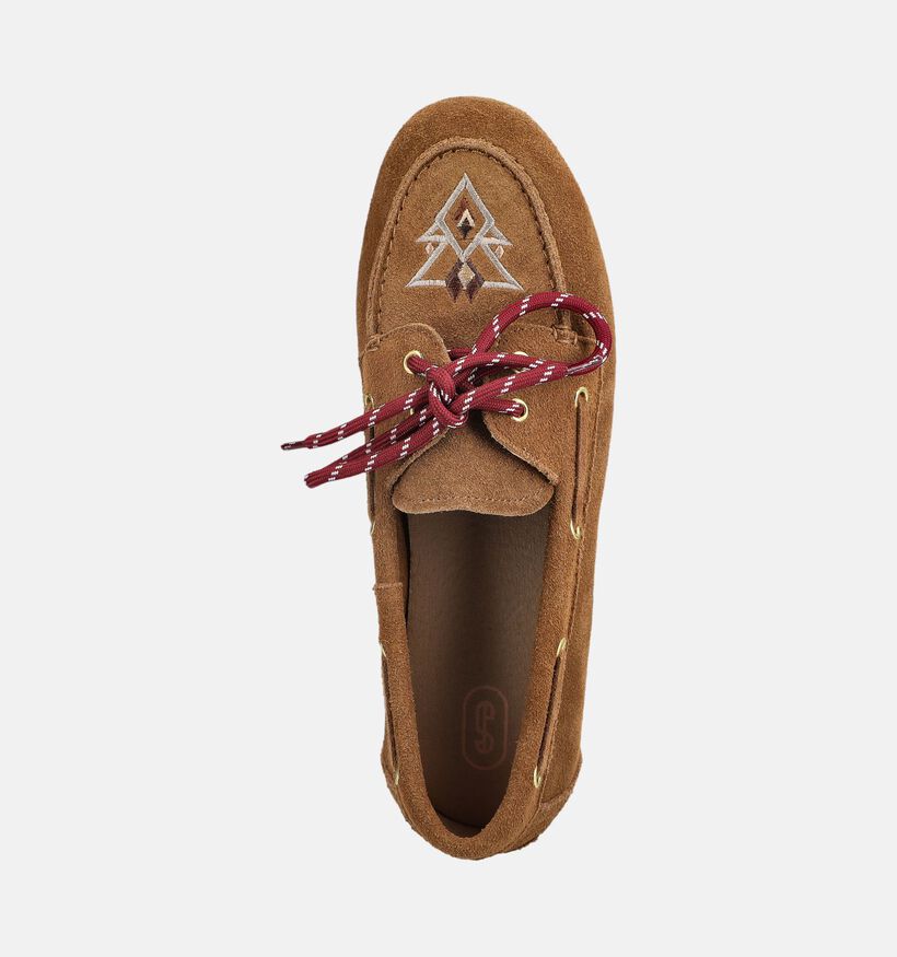 Shoecolate Chaussures plates en Cognac pour femmes (385093)