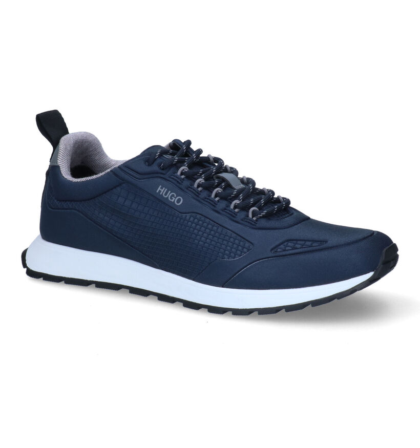 Hugo Icelin Runn Baskets en Bleu pour hommes (301364) - pour semelles orthopédiques