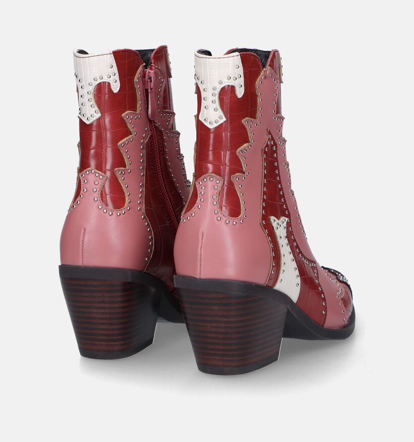 Noa Harmon Bottines à talons en Rose pour femmes (333382)