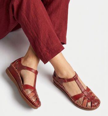 Pikolinos Sandales Blanc/Cognac/Bleu/Rouge