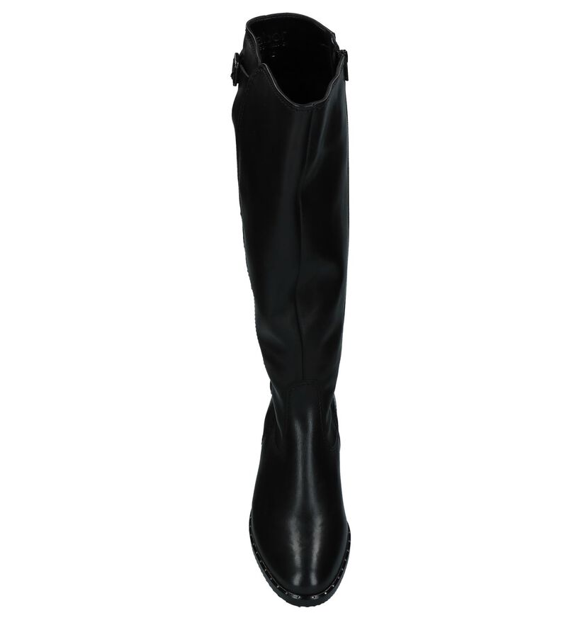 Gabor Comfort Zwarte Lange Laarzen in leer (231311)