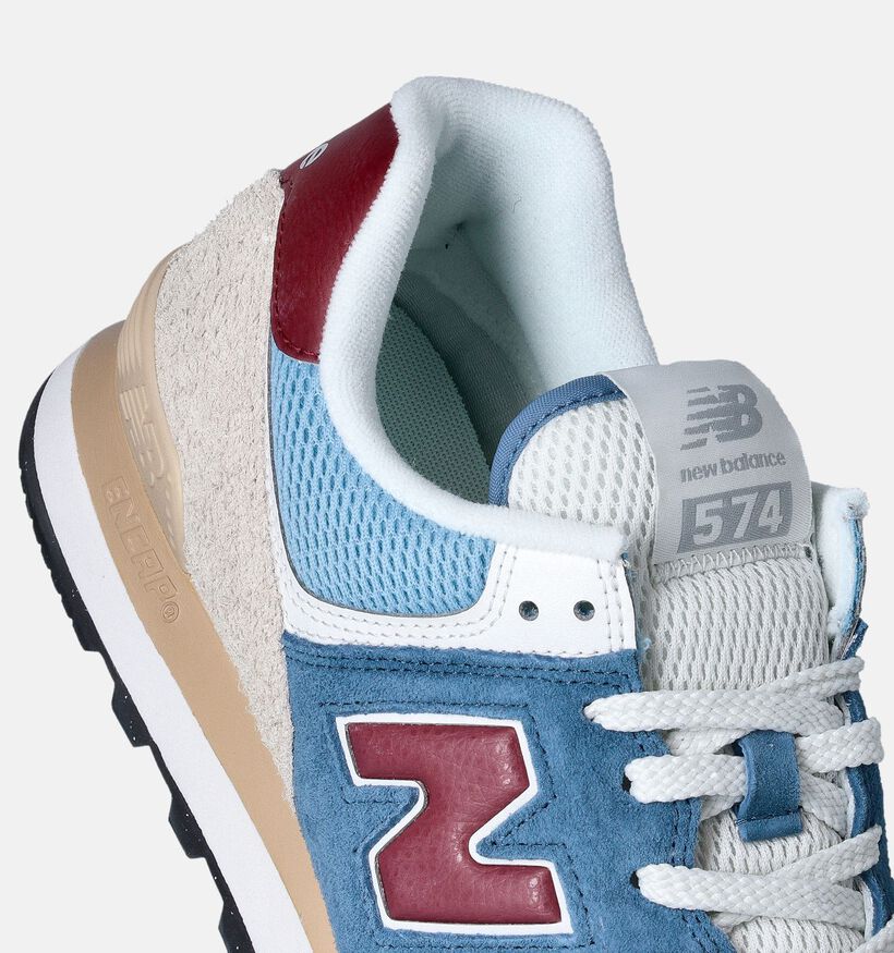 574 Baskets basses en Bleu pour hommes (359067) - pour semelles orthopédiques