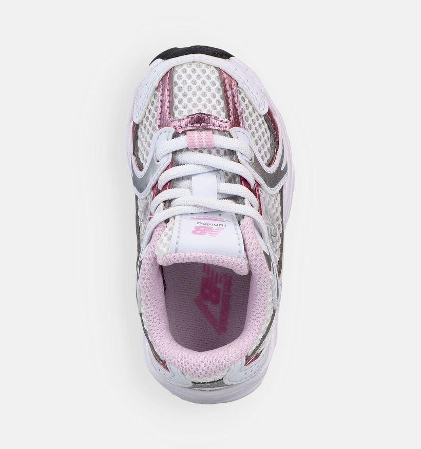 New Balance 530 Witte/Roze Sneakers voor meisjes (375131) - geschikt voor steunzolen