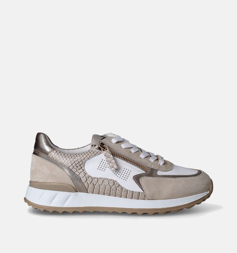 Nathan-Baume Beige Veterschoenen voor dames (356265) - geschikt voor steunzolen