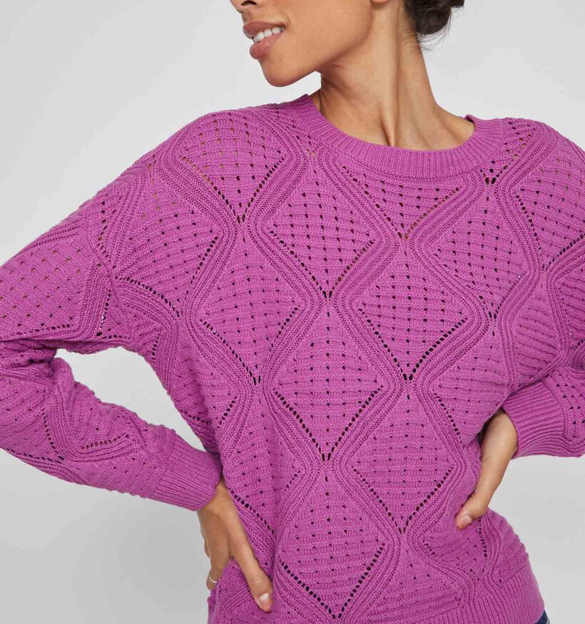 Vila Emmyla Pull en Mauve pour femmes (335009)