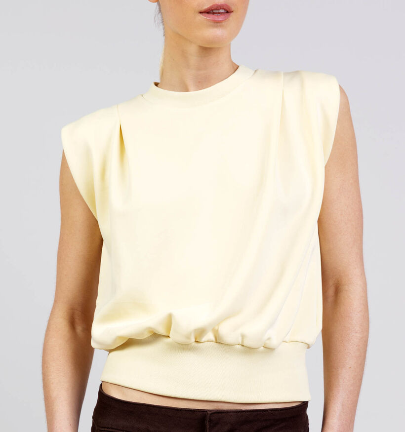 Minus Marta Sweat Sweatshirt en Jaune pour femmes (374238)