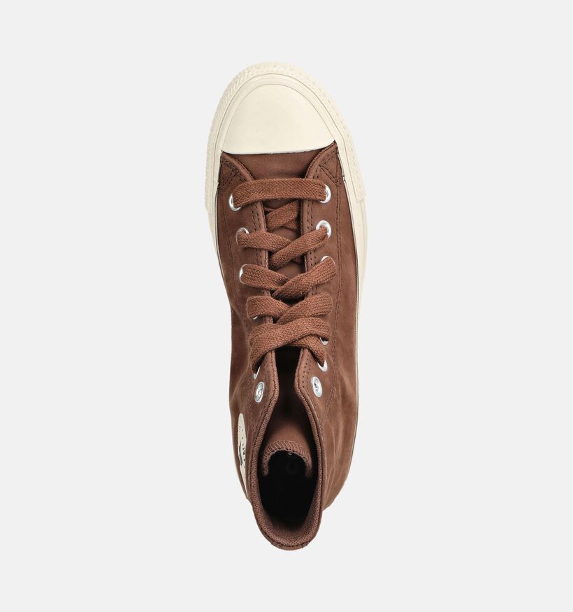 Converse Chuck Taylor All Start High Baskets en Marron pour femmes (376042) - pour semelles orthop&eacute;diques