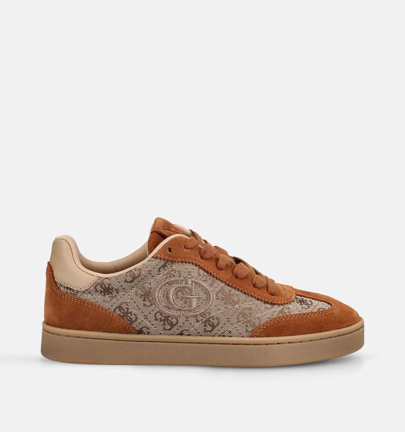 Guess Jacek Baskets en Cognac pour femmes (375741) - pour semelles orthop&eacute;diques