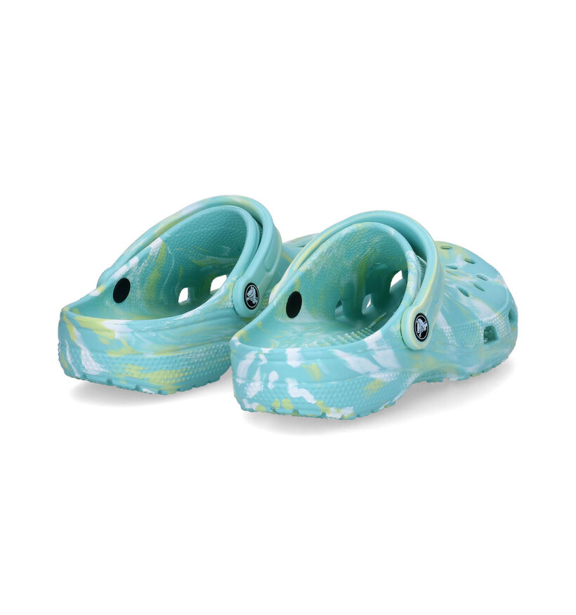Crocs Classic Marbled Clog Nu-pieds en Bleu en synthétique (306860)