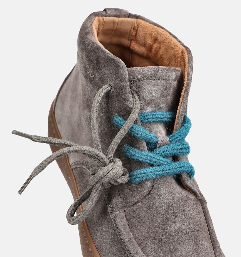Gabor Taupe Veterboots voor dames (380085) - geschikt voor steunzolen