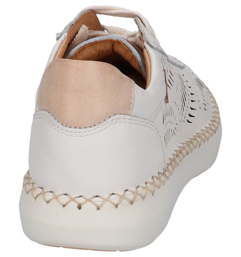 Lichtbeige Veterschoenen Pikolinos Mesina in leer (256424)