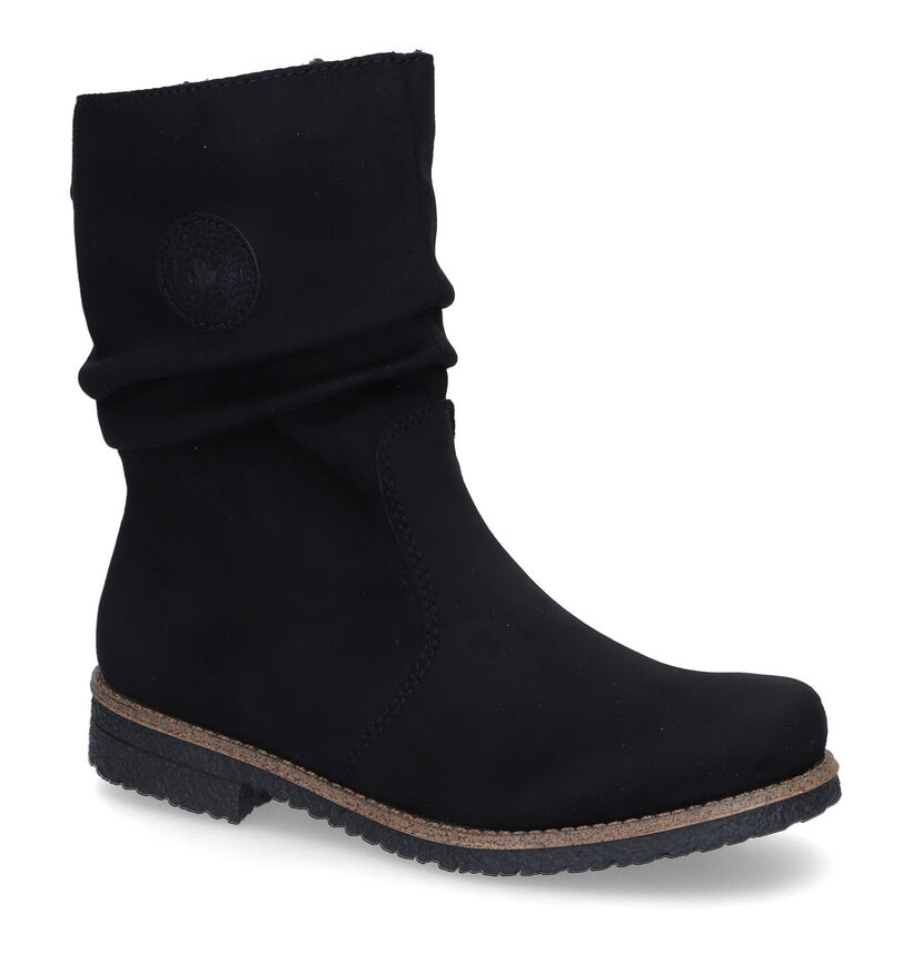 Rieker Bottes courtes en Noir en textile (315890)