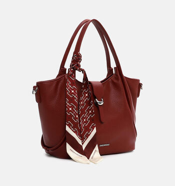 Emily & Noah Shoppers Bruin/Blauw/Rood