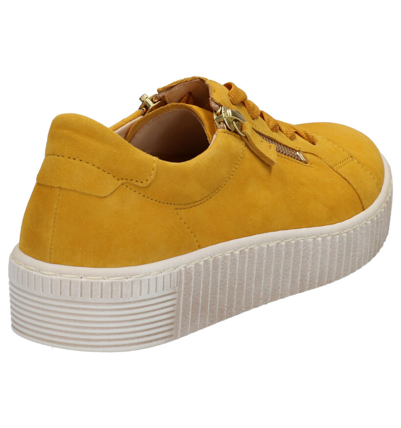 Gabor Best Fitting Chaussures à Lacets en Jaune en nubuck (271700)