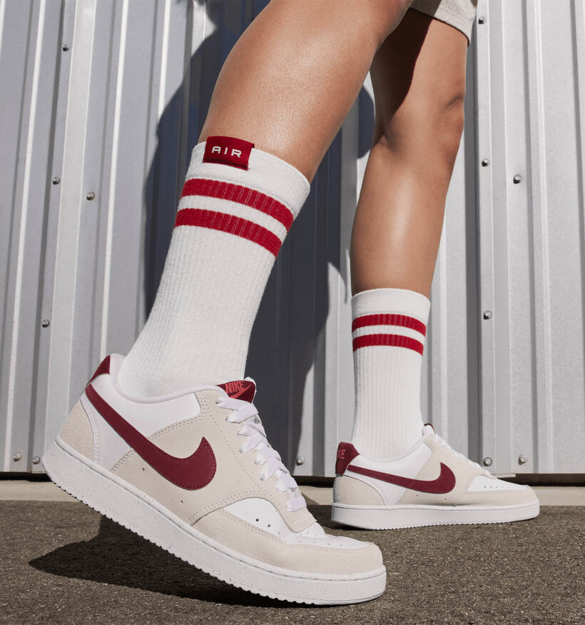 Nike Court Vision Low Baskets en Blanc pour femmes (347839)