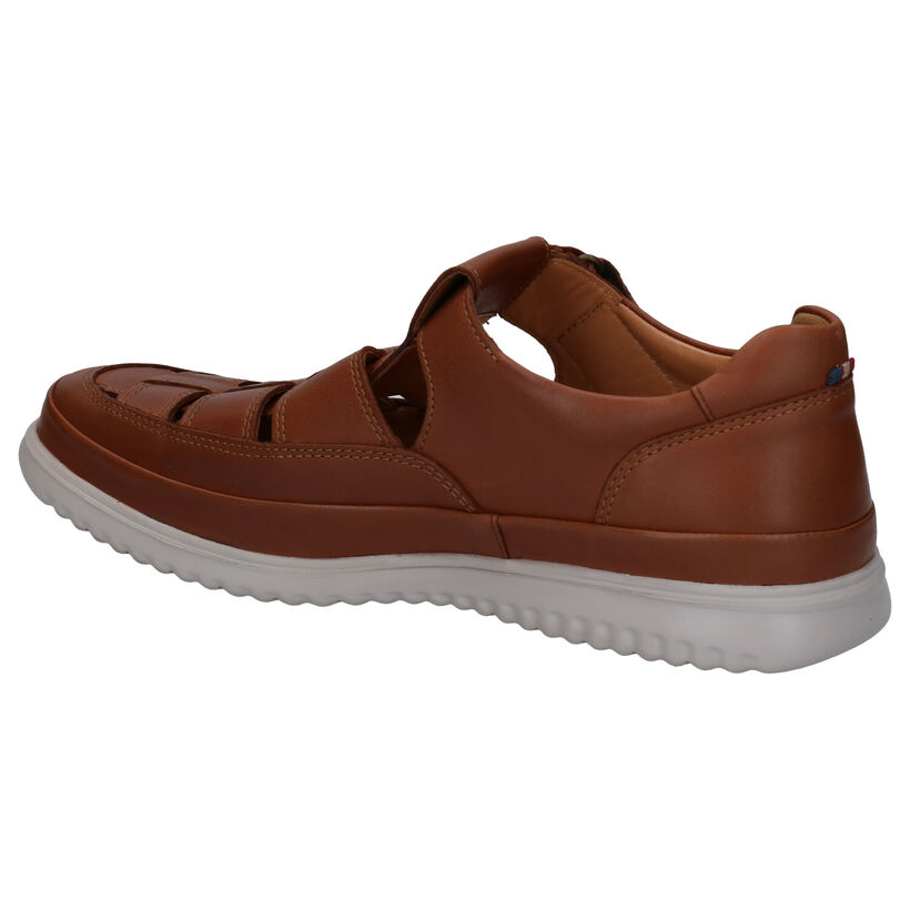 Mephisto Tarek Randy Cognac Velcroschoenen voor heren (323387) - geschikt voor steunzolen