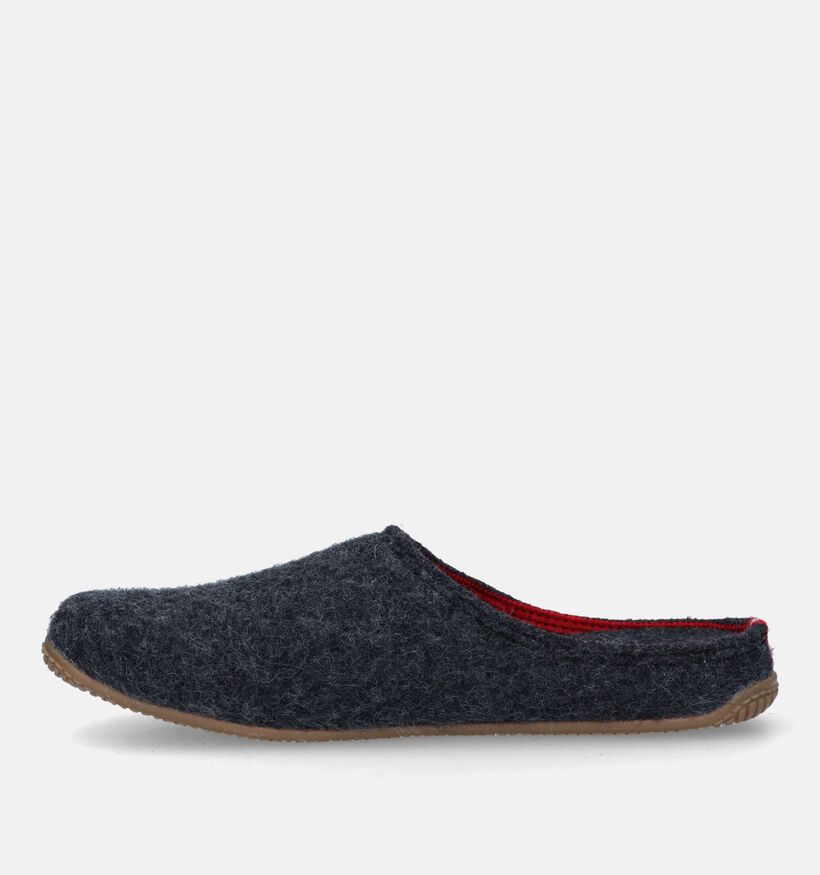 Living Kitzbühel Pantoufles ouvertes en Gris pour hommes (332474) - pour semelles orthopédiques