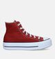 Converse Chuck Taylor All Star Lift Platform Baskets en Rouge pour femmes (327852)