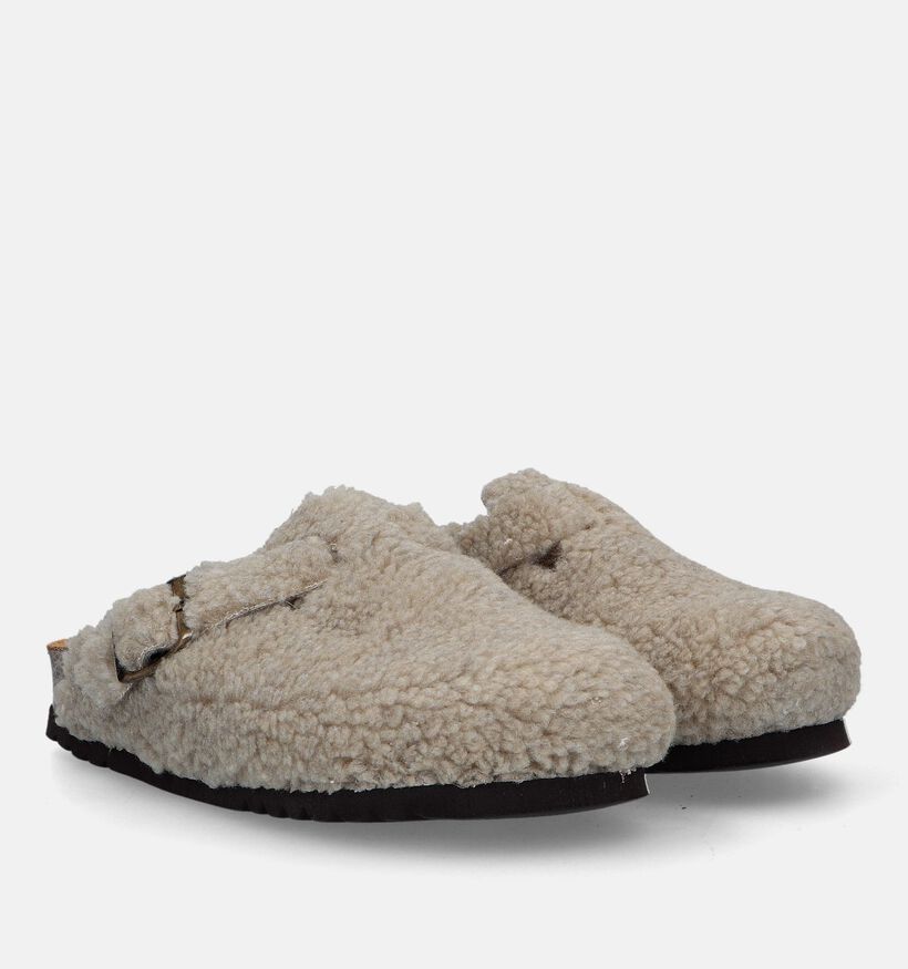 Scholl Fae Grijze Teddy Pantoffels voor dames (332774)