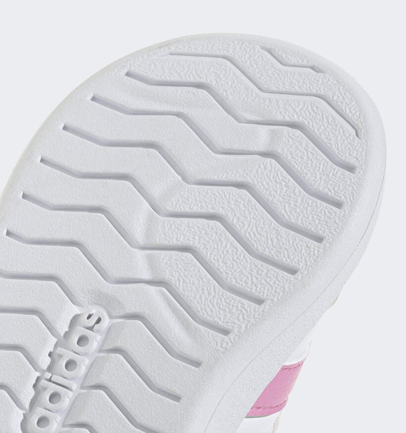 adidas Streettalk Witte/Roze Sneakers voor meisjes (375480)