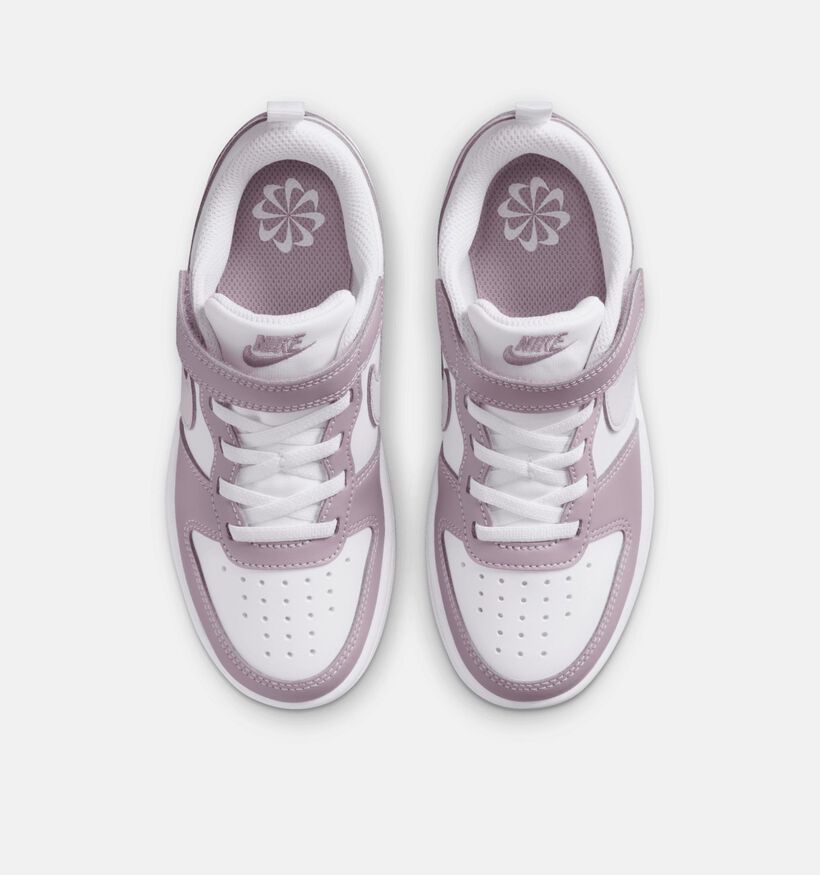 Nike Court Borough Low Baskets basses en Lila pour filles (376155)