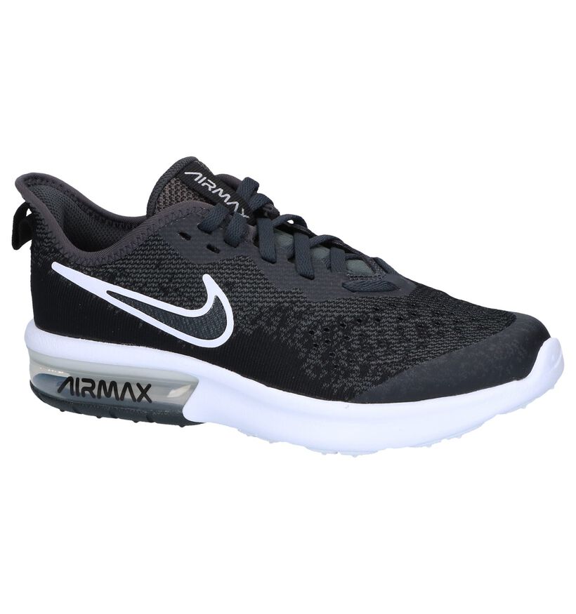 Nike Air Max Baskets basses en Gris en textile (249817)