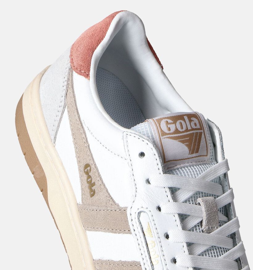 Gola Hawk CLB336 Beige Sneakers voor dames (351159) - geschikt voor steunzolen
