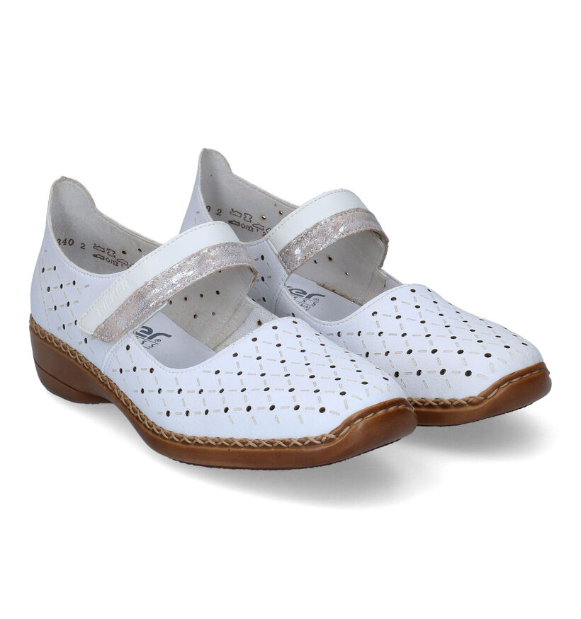 Rieker Witte Lage Schoenen voor dames (323679)