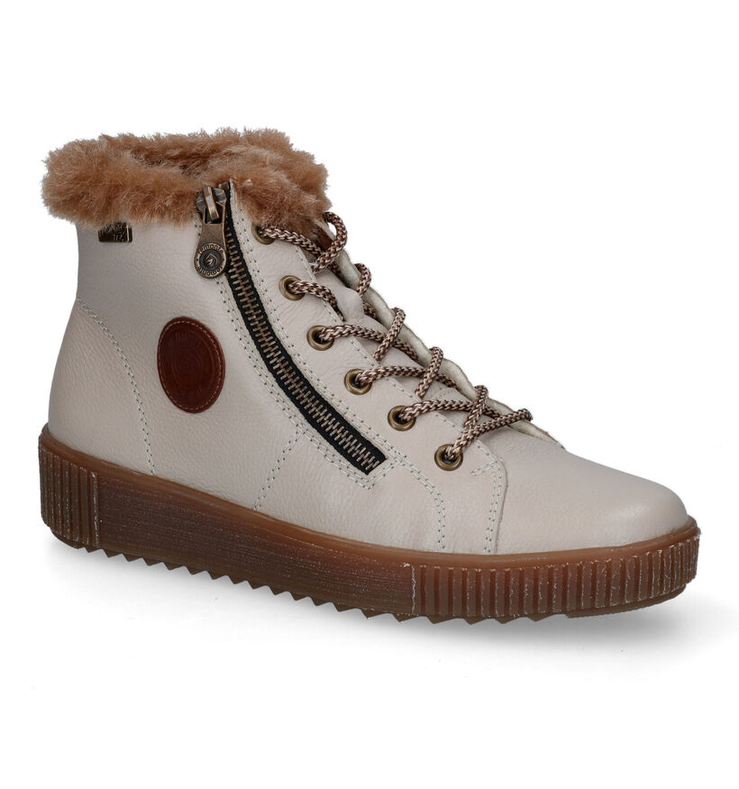 Remonte Beige Sneakers voor dames (312621) - geschikt voor steunzolen