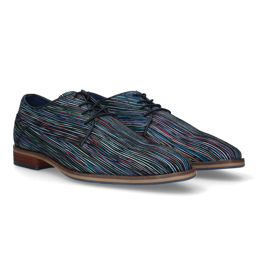 Bullboxer Chaussures classiques avec rayé en Multicolore pour hommes (334269) - pour semelles orthopédiques