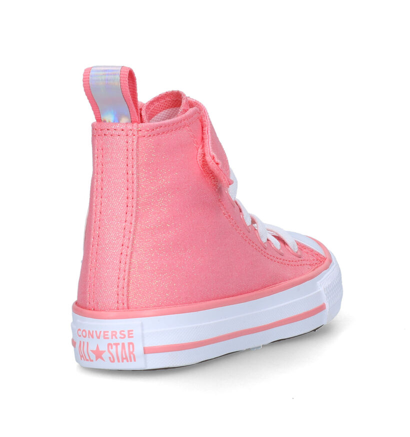 Converse Chuck Taylor All Star 1V Easy On Baskets en Rose pour filles (325486)