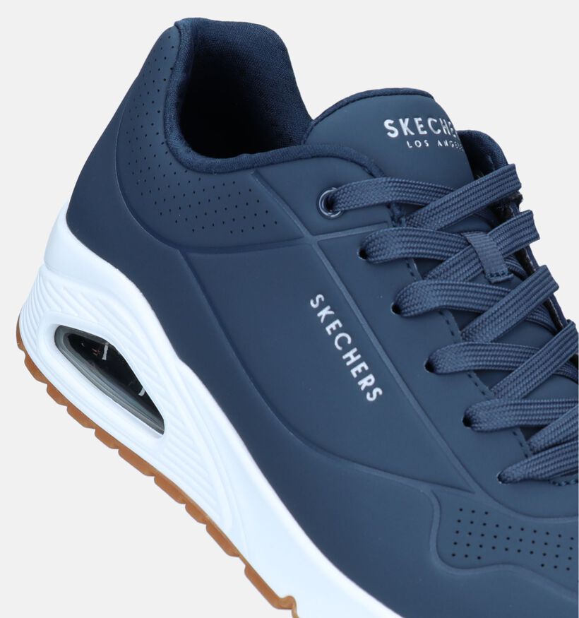 Skechers Uno Stand On Air Blauwe Sneakers voor heren (334161)