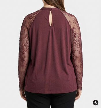 Vero Moda Curve Blouses Bordeaux